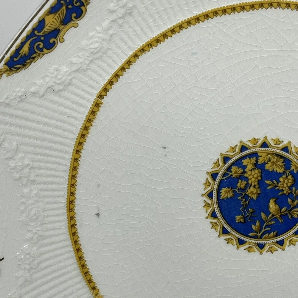 Antique J & G Meakin Dinner Plate Platter‎ England 391413 Crazing